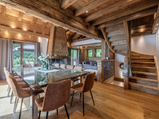 Chalet Cocoon, demeure de luxe en vieux bois avec espace wellness